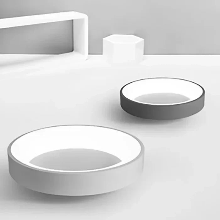 Plafonnier LED Rond Dimmable - Variation Intensité et Température, Blanc 30cm