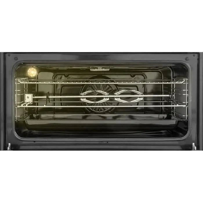 CONTINENTAL EDISON Cuisinière piano four multifonctions catalyse 95L affichage digital L90 xH85 cm NOIR MAT ET INOX