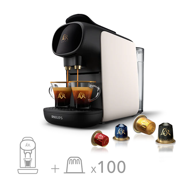 L'OR BARISTA Sublime + 100 capsules Blanc Satin