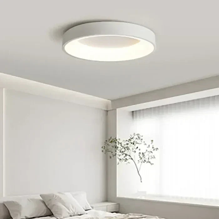 Plafonnier LED Rond Dimmable - Variation Intensité et Température, Blanc 30cm