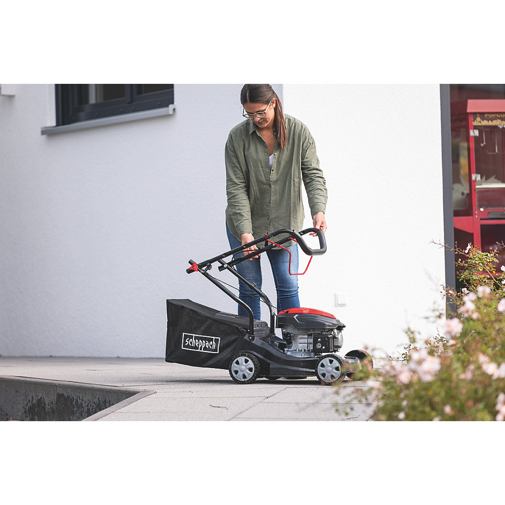 SCHEPPACH Pushed thermal mower PML40-132P 40 cm - storage view