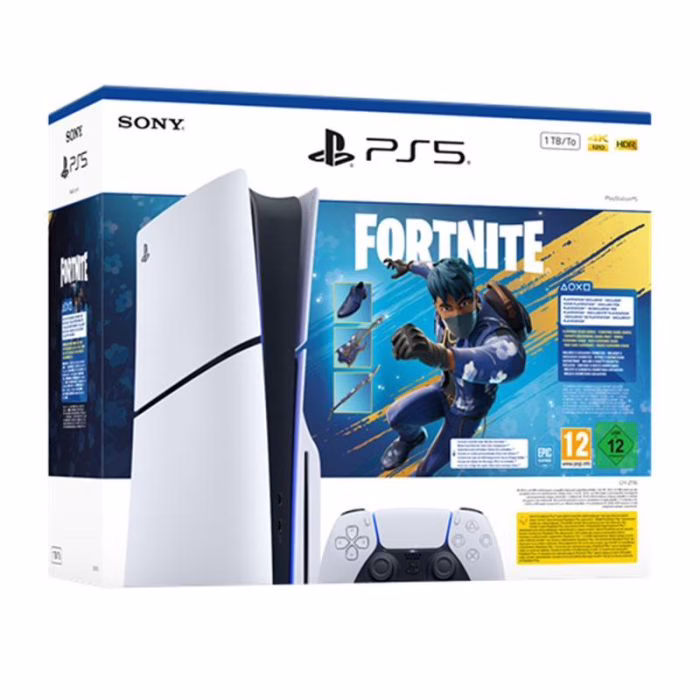 Console Sony PlayStation 5 Standard Chassis E 1 To + Fortnite Flowering Chaos - console and Fortnite pack